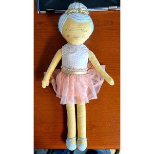 Target Pillowfort Plush Ballerina Rag Doll 21"